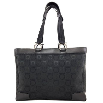 Salvatore Ferragamo GanciniHardware Tote Bag Canvas Ladies [Used]