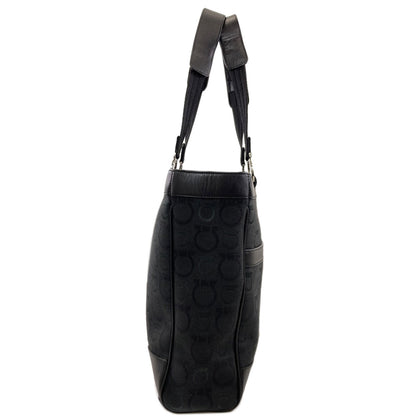 Salvatore Ferragamo GanciniHardware Tote Bag Canvas Ladies [Used]