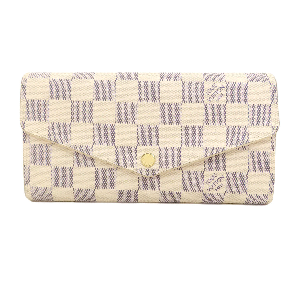 LOUIS VUITTON N63208 Portefeiulle Â· Sarah Long wallet (with coin pocket) Damier canvas Ladies [Used]