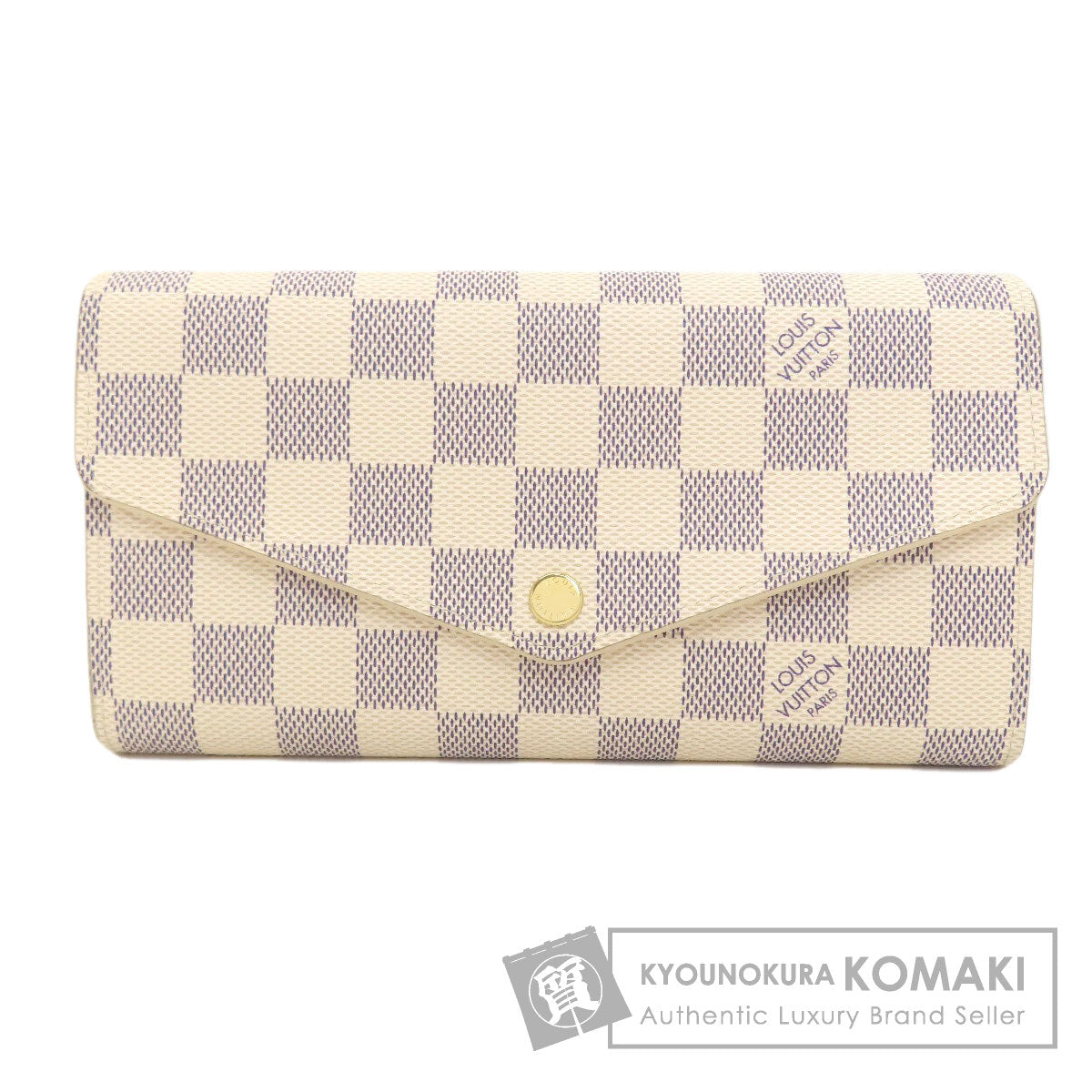 LOUIS VUITTON N63208 Portefeiulle Â· Sarah Long wallet (with coin pocket) Damier canvas Ladies [Used]