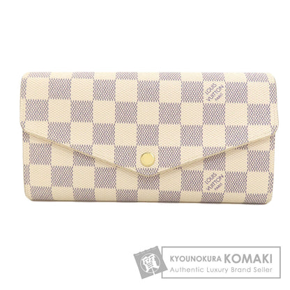 LOUIS VUITTON N63208 Portefeiulle Â· Sarah Long wallet (with coin pocket) Damier canvas Ladies [Used]