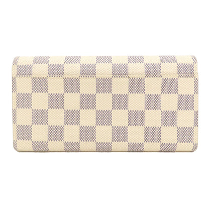 LOUIS VUITTON N63208 Portefeiulle Â· Sarah Long wallet (with coin pocket) Damier canvas Ladies [Used]