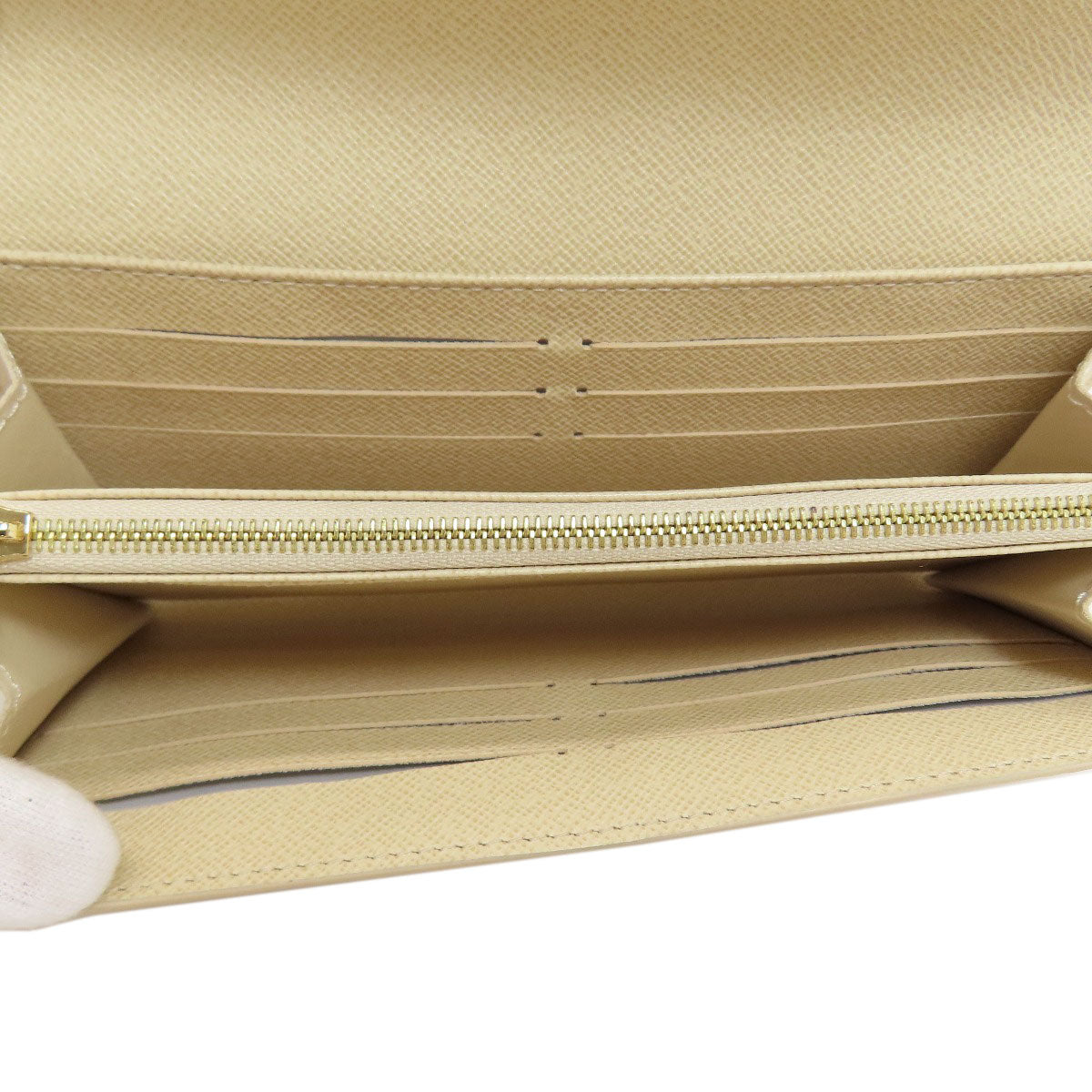 LOUIS VUITTON N63208 Portefeiulle Â· Sarah Long wallet (with coin pocket) Damier canvas Ladies [Used]