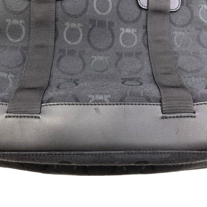 Salvatore Ferragamo Gancini Hardware motif Handbag Canvas Ladies [Used]