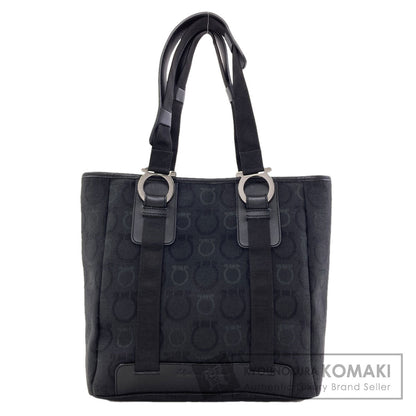 Salvatore Ferragamo Gancini Hardware motif Handbag Canvas Ladies [Used]