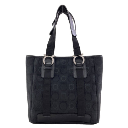 Salvatore Ferragamo Gancini Hardware motif Handbag Canvas Ladies [Used]