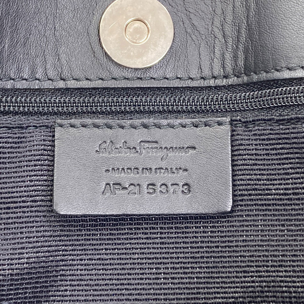 Salvatore Ferragamo Gancini Hardware motif Handbag Canvas Ladies [Used]