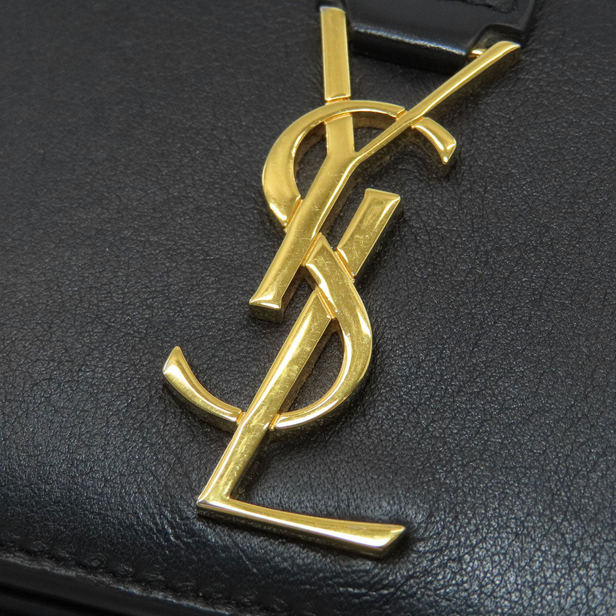 YVES SAINT LAURENT Cassandra Bifold Wallet with Coin Pocket Calf Ladies [Used]