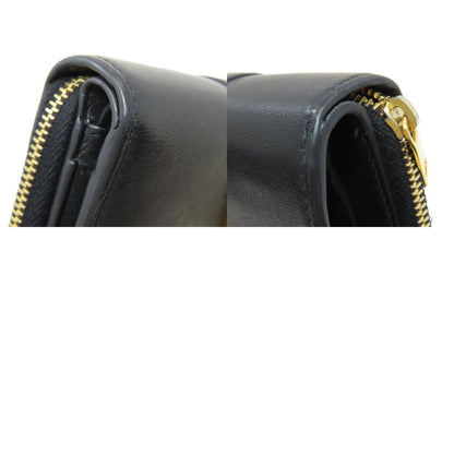 YVES SAINT LAURENT Cassandra Bifold Wallet with Coin Pocket Calf Ladies [Used]