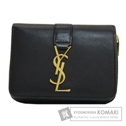 YVES SAINT LAURENT Cassandra Bifold Wallet with Coin Pocket Calf Ladies [Used]