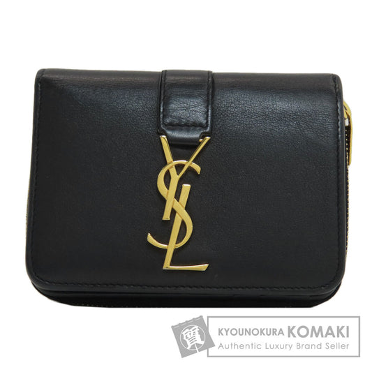 YVES SAINT LAURENT Cassandra Bifold Wallet with Coin Pocket Calf Ladies [Used]
