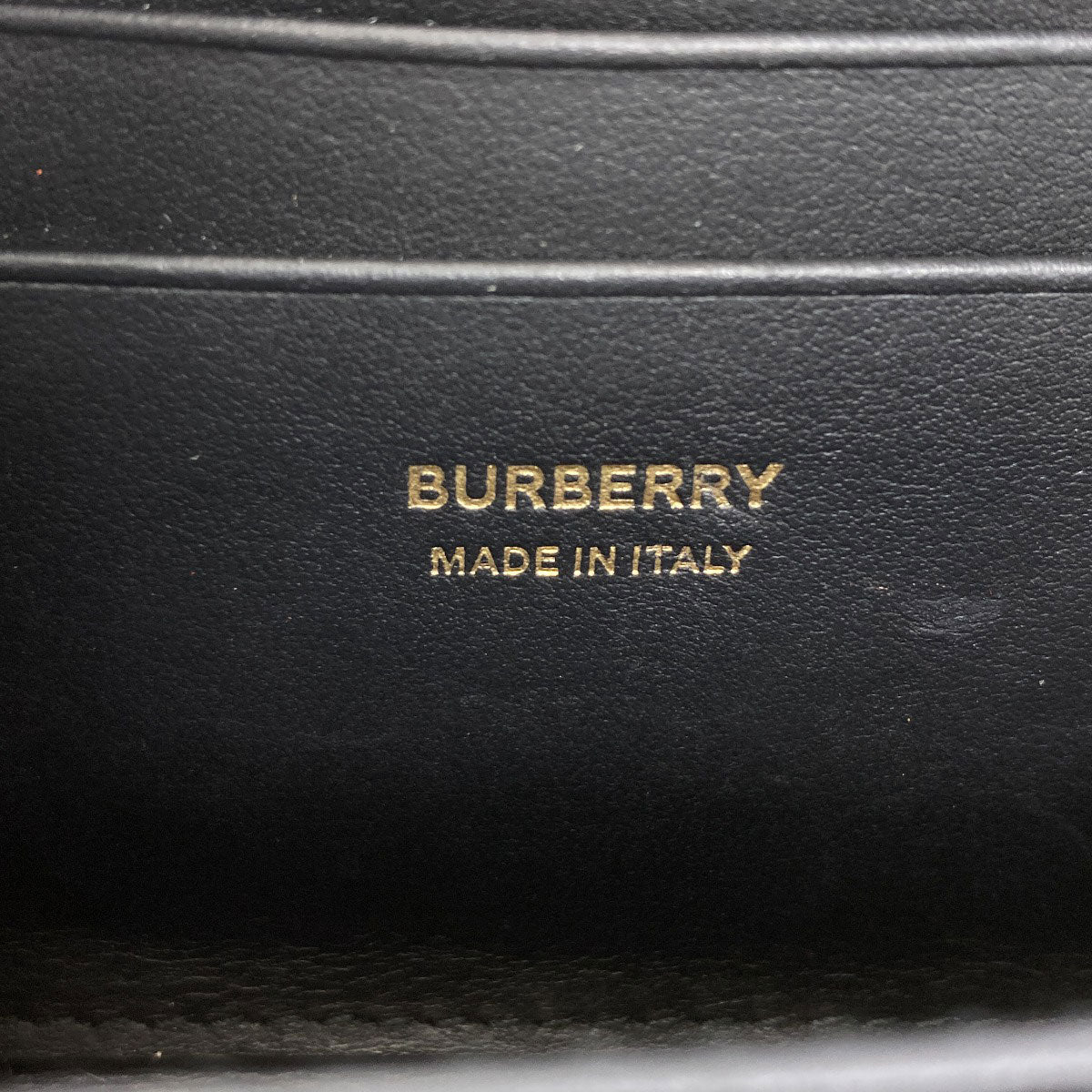 BURBERRY logo coin purse Leather Ladies [Used]