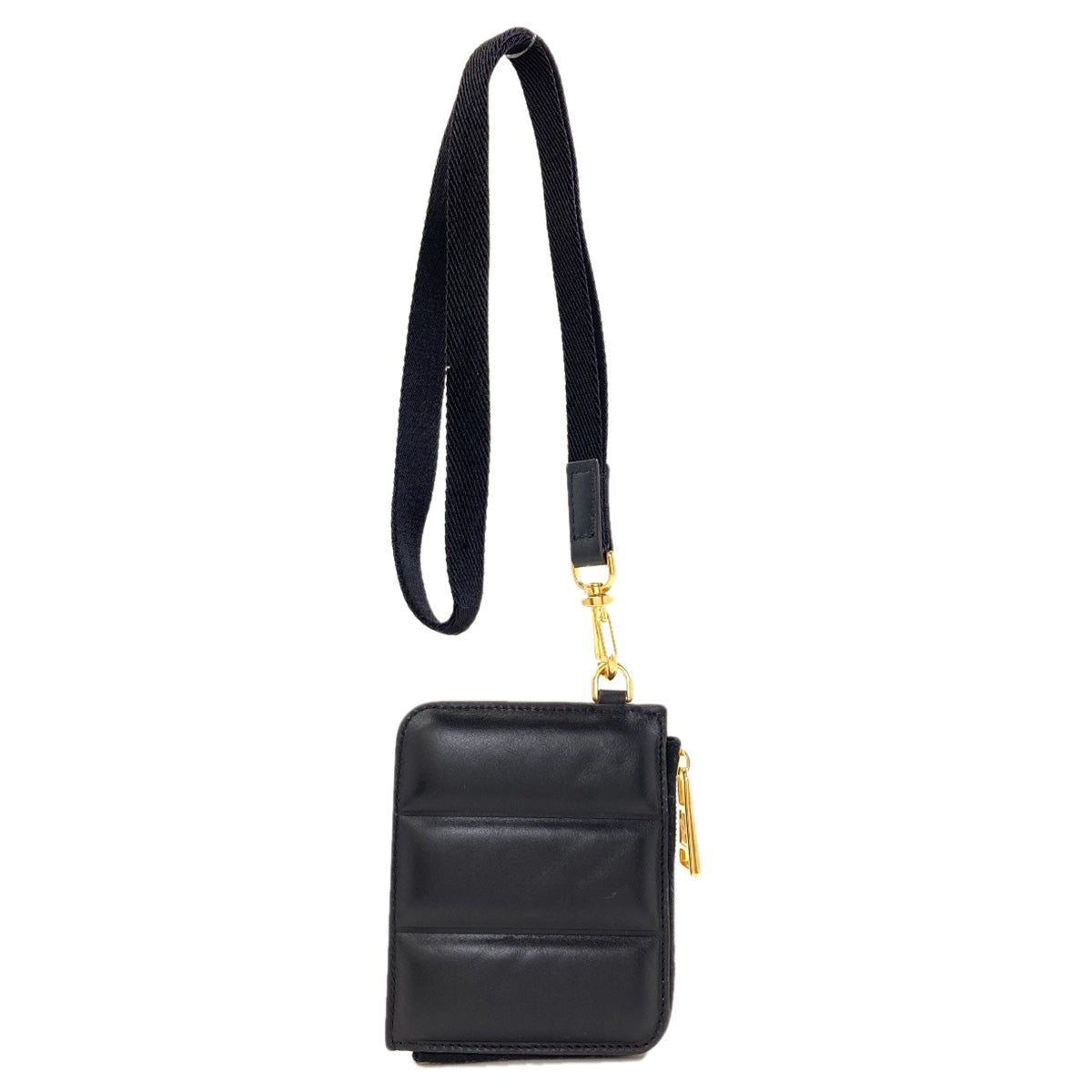 MONCLER neck wallet coin purse Leather Ladies [Used]