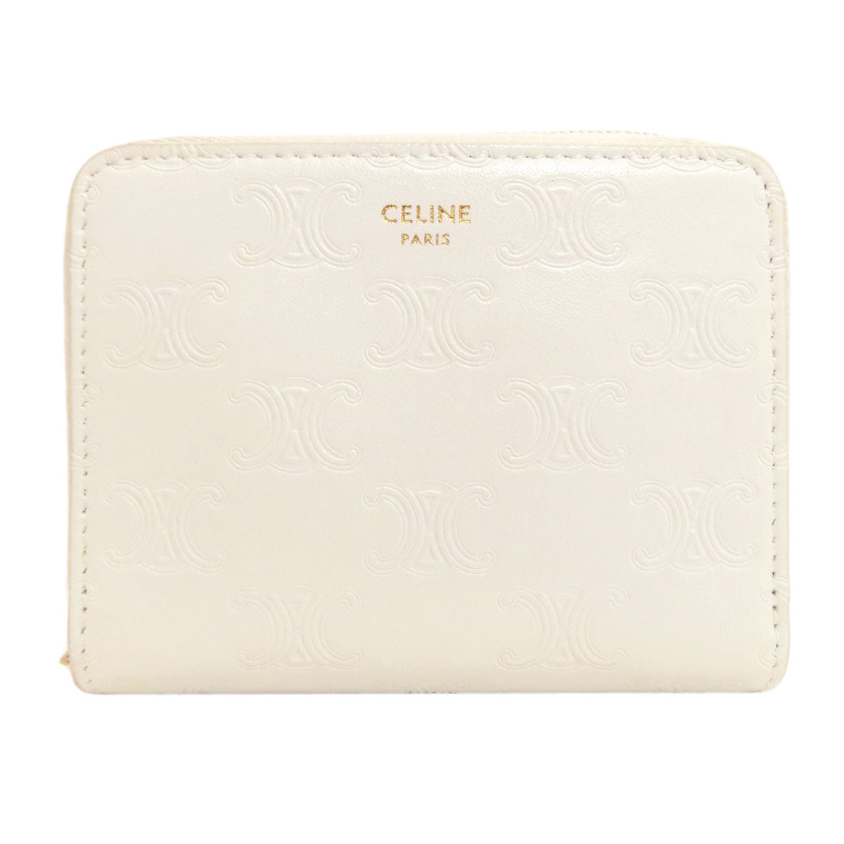 CELINE Triomphe coin purse Calf Ladies [Used]