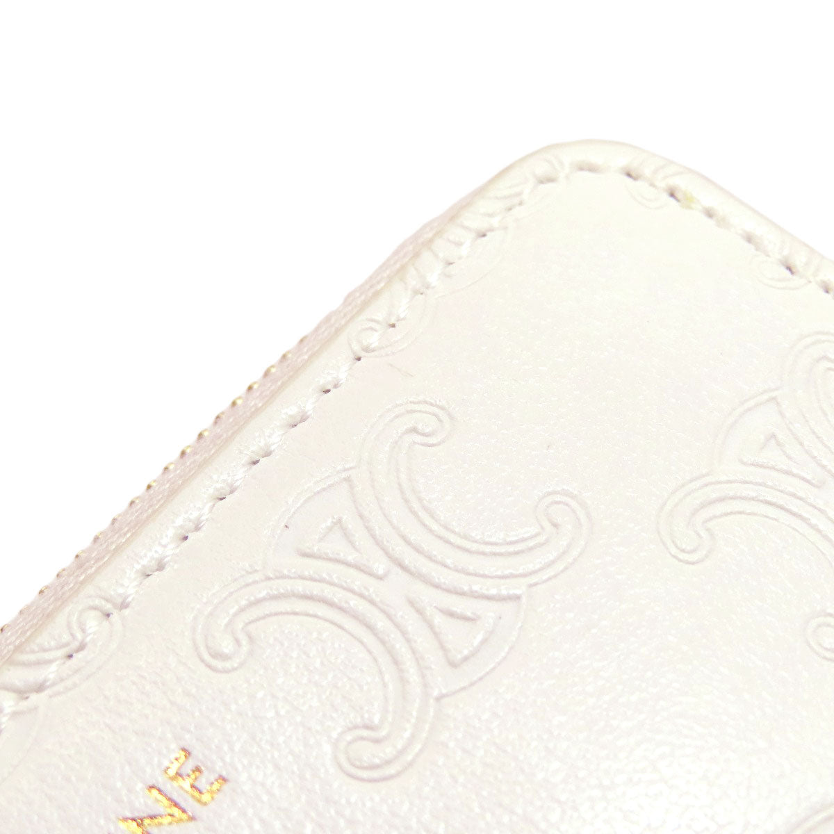 CELINE Triomphe coin purse Calf Ladies [Used]