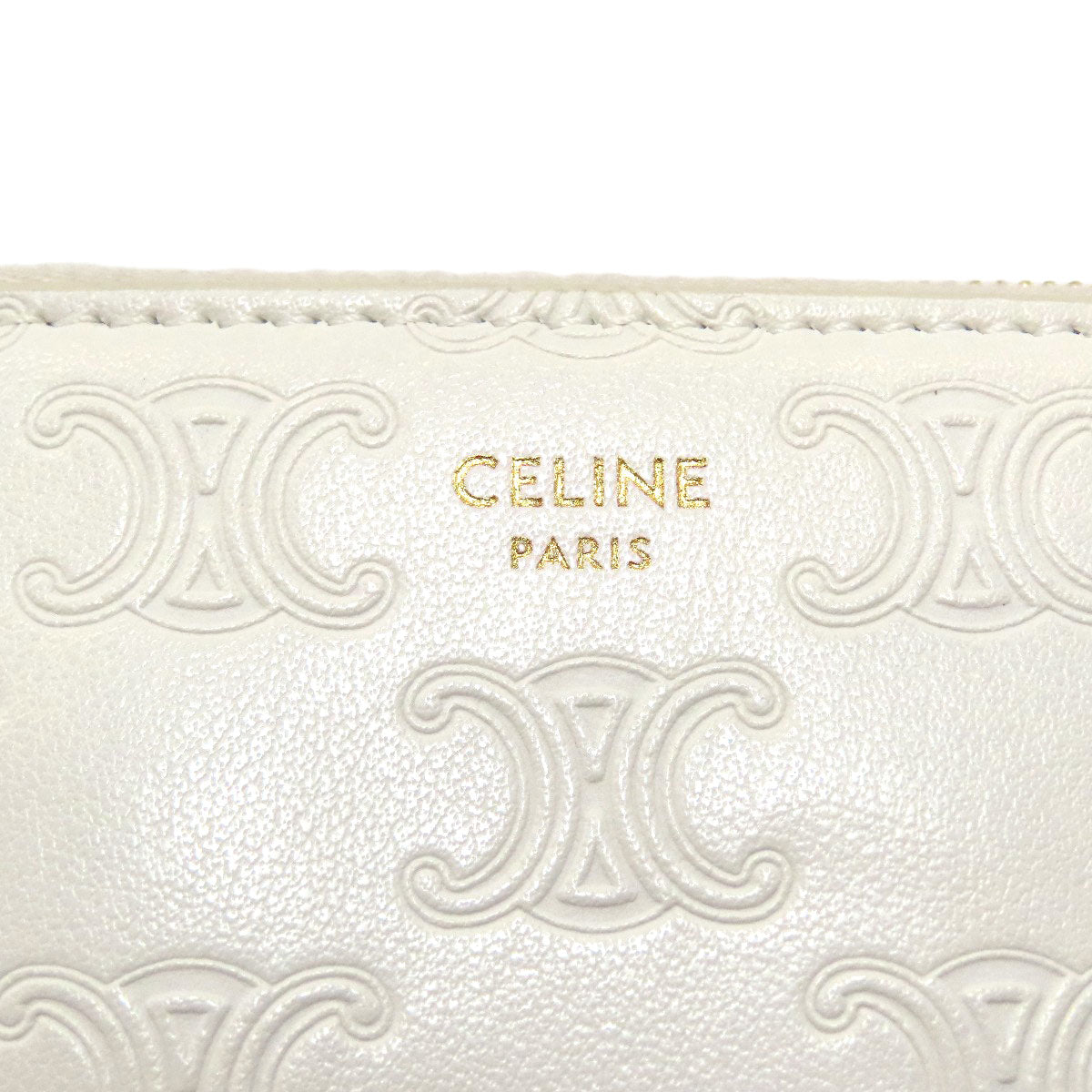CELINE Triomphe coin purse Calf Ladies [Used]