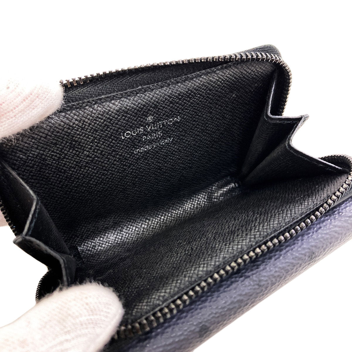 LOUIS VUITTON M82771 Zippy Organizer coin purse Monogram Eclipse mens [Used]