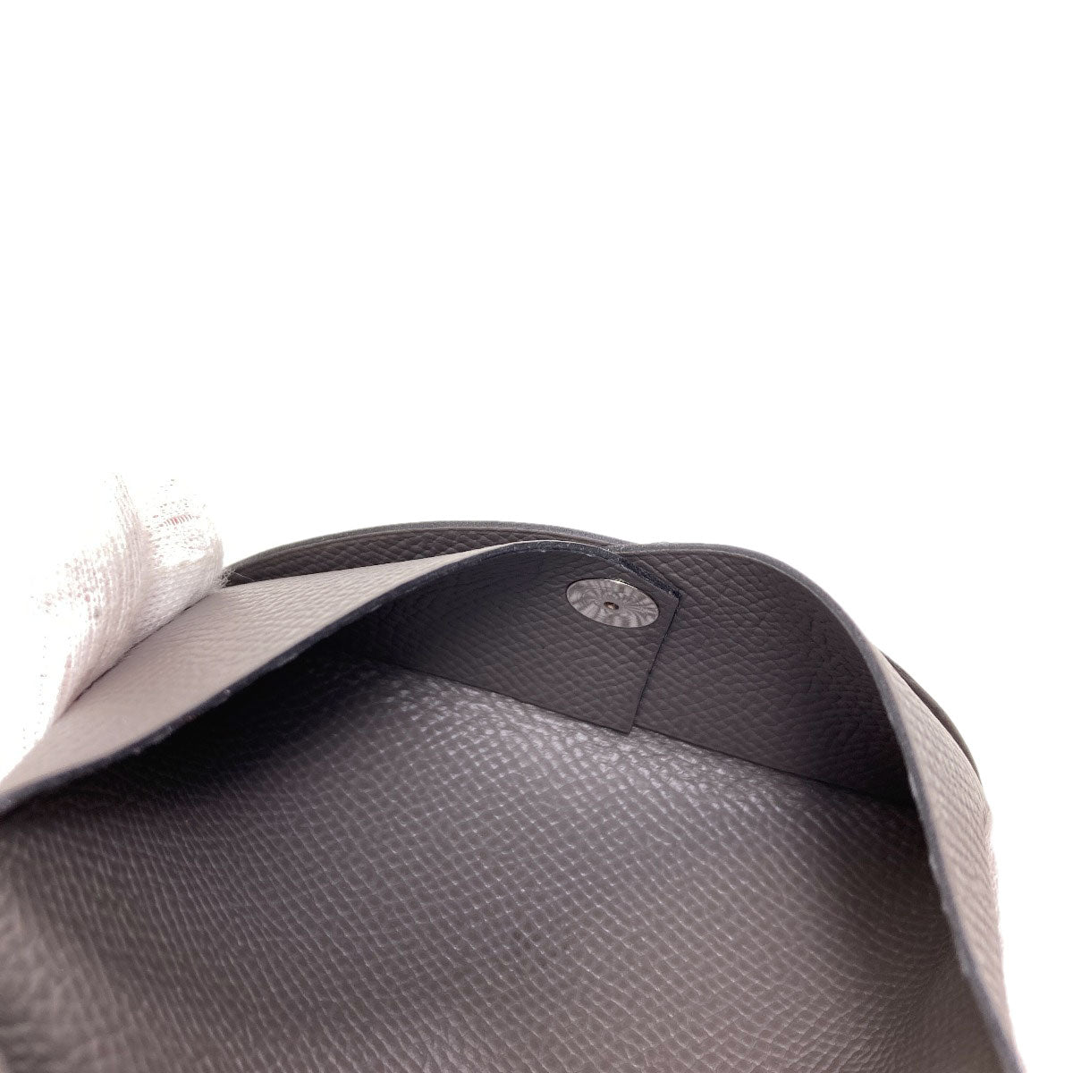 HERMES Calvi SilverHardware Card Case Epsom Ladies [Used]