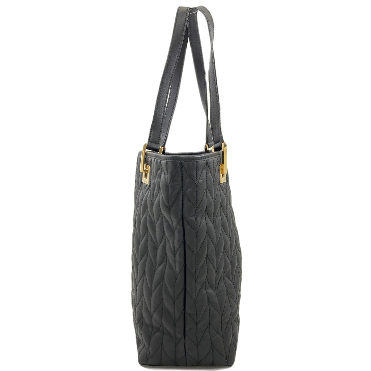 GUCCI 002・1099 Quilted herringbone pattern Handbag Leather Ladies [Used]