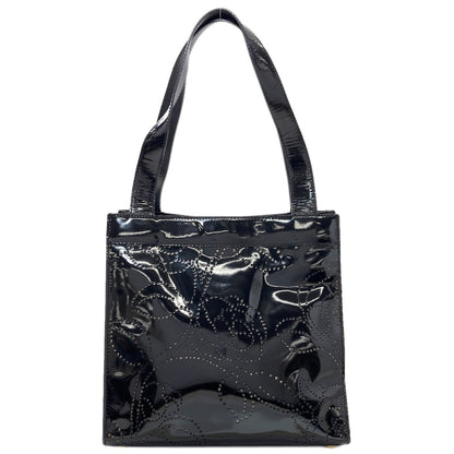 CHANEL Camellia Punching GoldHardware Handbag Enamel Ladies [Used]