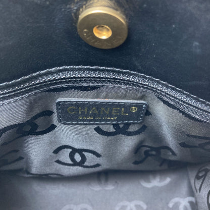 CHANEL Camellia Punching GoldHardware Handbag Enamel Ladies [Used]
