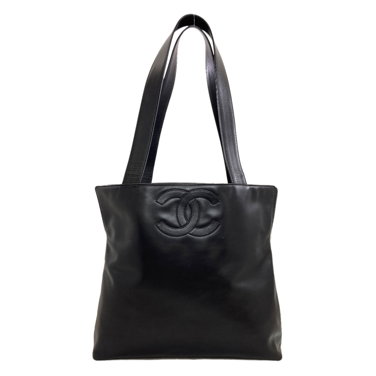 CHANEL COCO Mark Tote Bag Lambskin Ladies [Used]