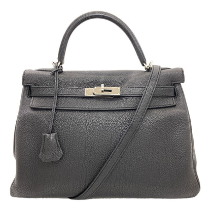 HERMES Kelly 32 inner stitch SilverHardware Handbag Togo Ladies [Used]