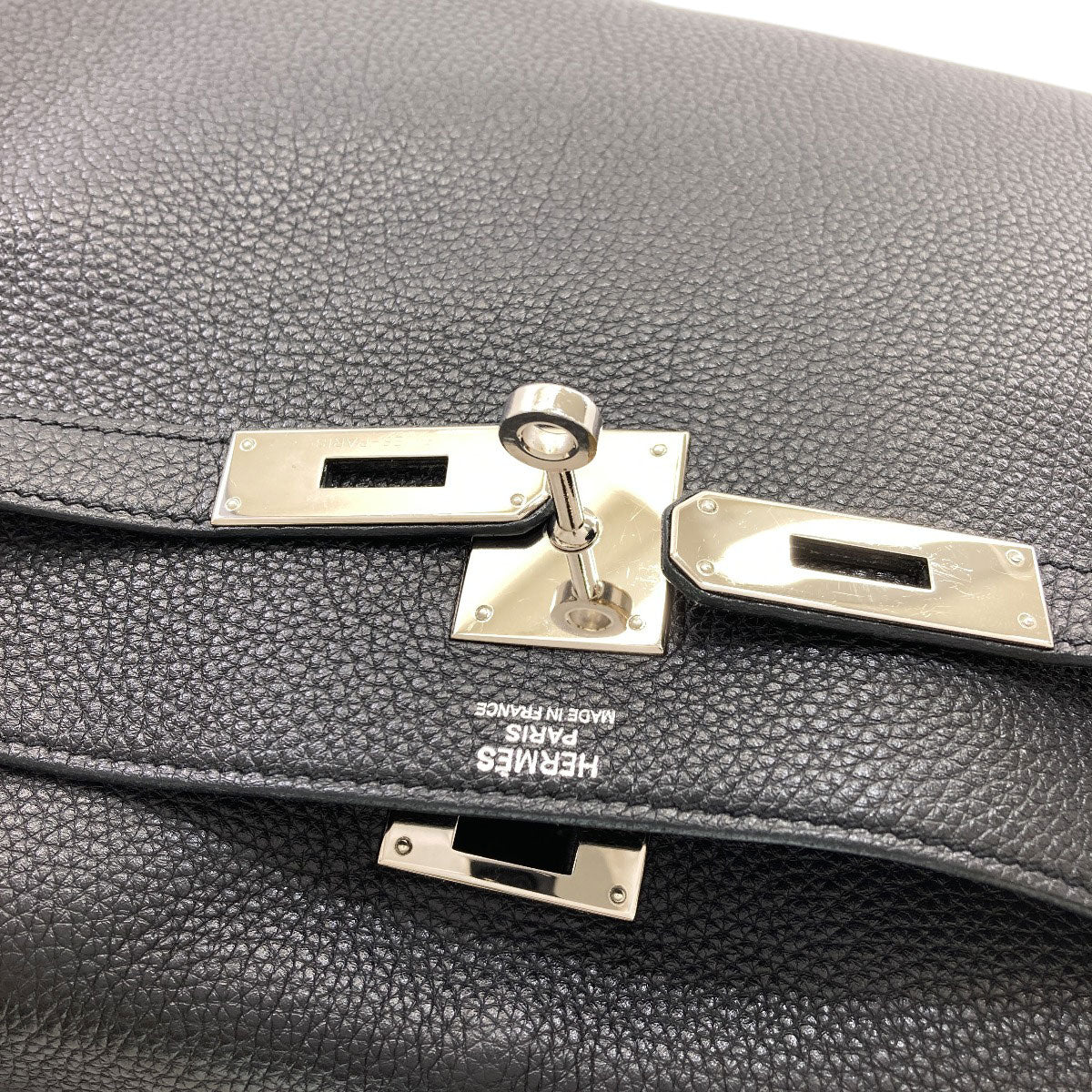 HERMES Kelly 32 inner stitch SilverHardware Handbag Togo Ladies [Used]