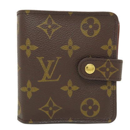 LOUIS VUITTON M61667 Compact Zip USA Bifold Wallet with Coin Pocket Monogram canvas Ladies [Used]