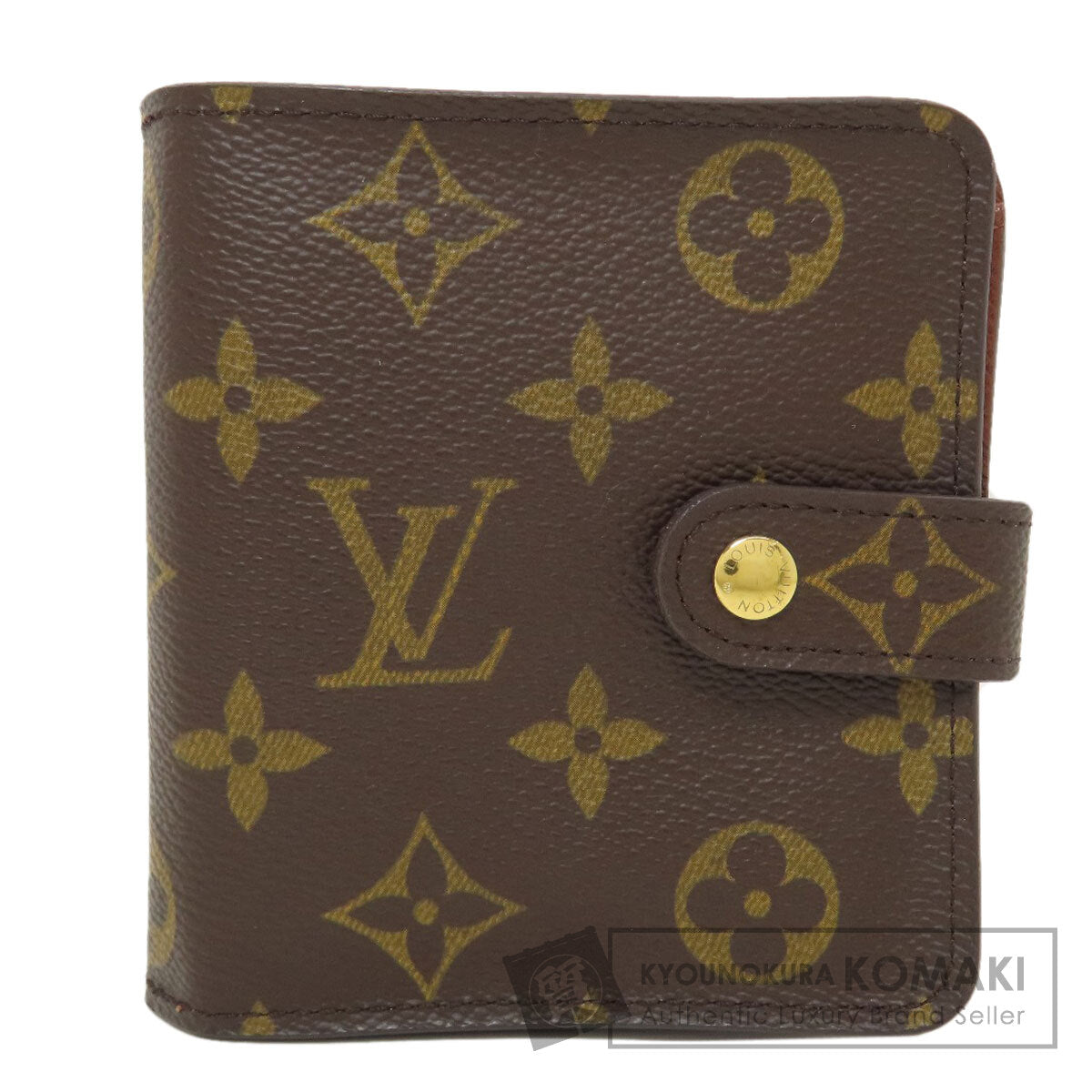 LOUIS VUITTON M61667 Compact Zip USA Bifold Wallet with Coin Pocket Monogram canvas Ladies [Used]