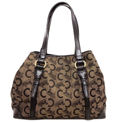 CELINE C saluki Handbag Canvas Ladies [Used]