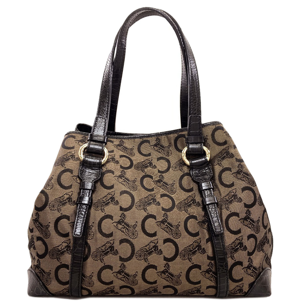 CELINE C saluki Handbag Canvas Ladies [Used]