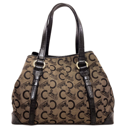 CELINE C saluki Handbag Canvas Ladies [Used]