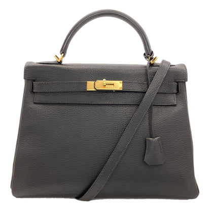 HERMES Kelly 32 inner stitch GoldHardware Handbag Ardennes Ladies [Used]