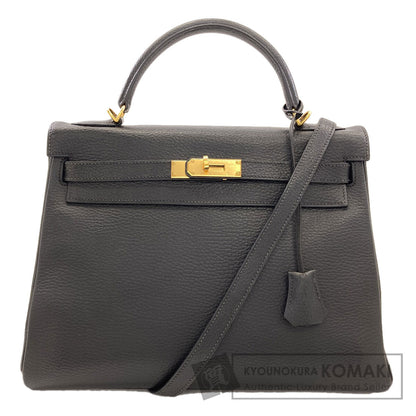 HERMES Kelly 32 inner stitch GoldHardware Handbag Ardennes Ladies [Used]