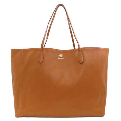 russet logo Tote Bag Leather Ladies [Used]