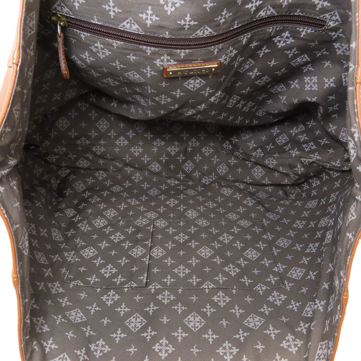 russet logo Tote Bag Leather Ladies [Used]