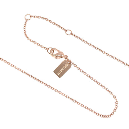 COACH Open circle stone Necklace Metal Ladies [Used]