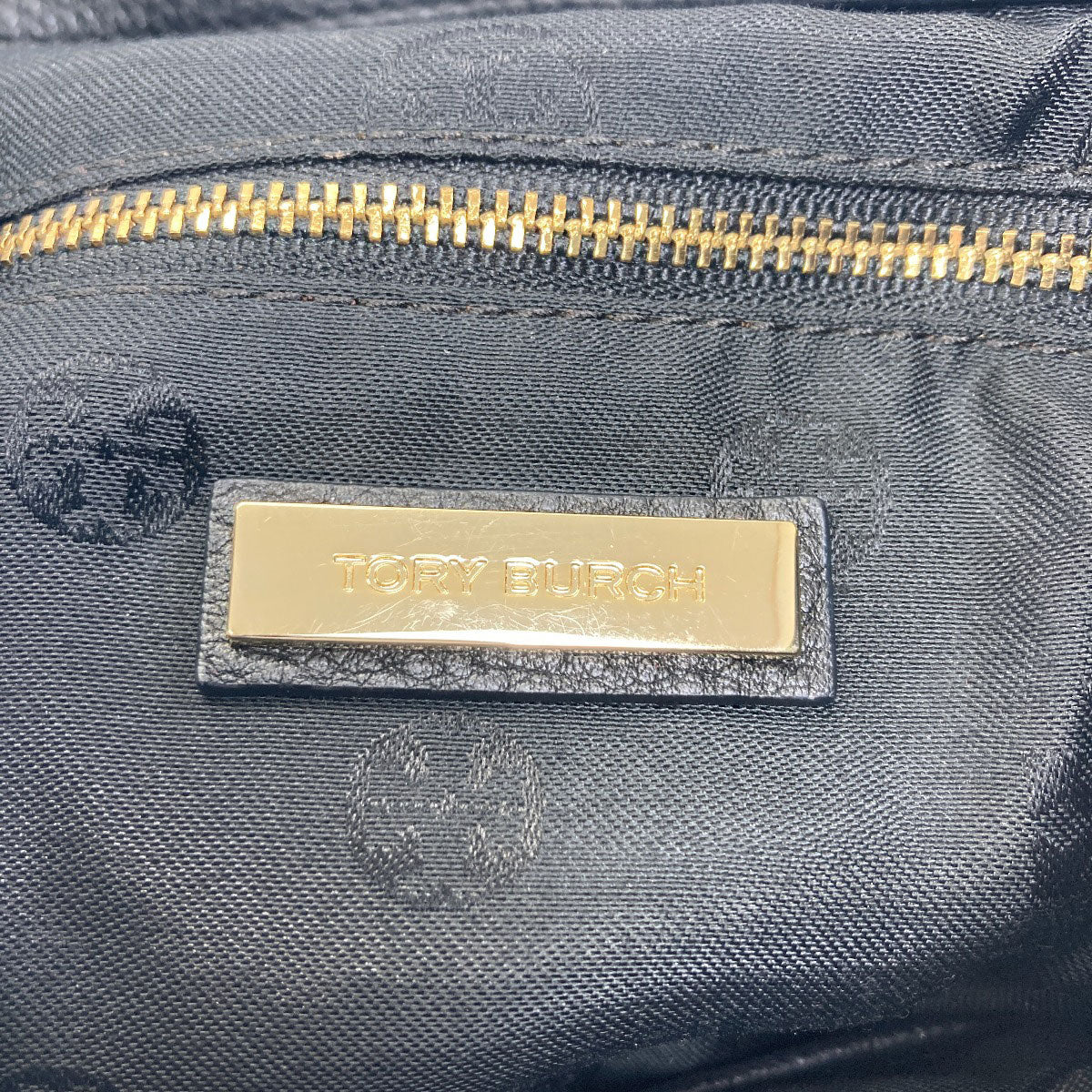 Tory Burch logo Hip bag, waist bag Leather Ladies [Used]