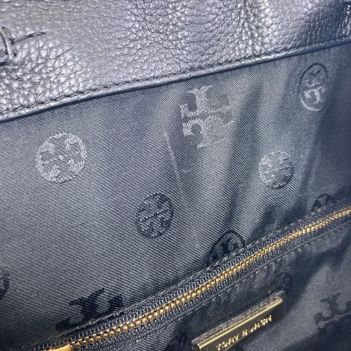 Tory Burch logo Hip bag, waist bag Leather Ladies [Used]