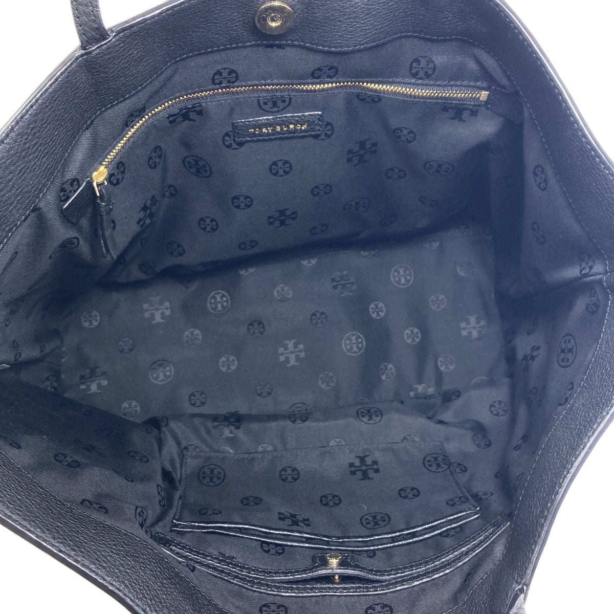Tory Burch logo Tote Bag Leather Ladies [Used]