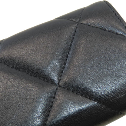 CHANEL Chanel 19 Small Flap Matelasse SilverHardware Tri-fold wallet (with Coin Pocket) Lambskin Ladies [Used]