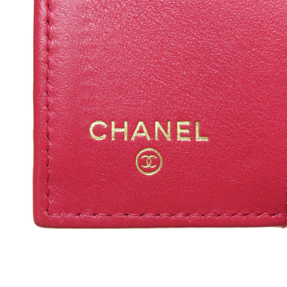CHANEL Chanel 19 Small Flap Matelasse SilverHardware Tri-fold wallet (with Coin Pocket) Lambskin Ladies [Used]