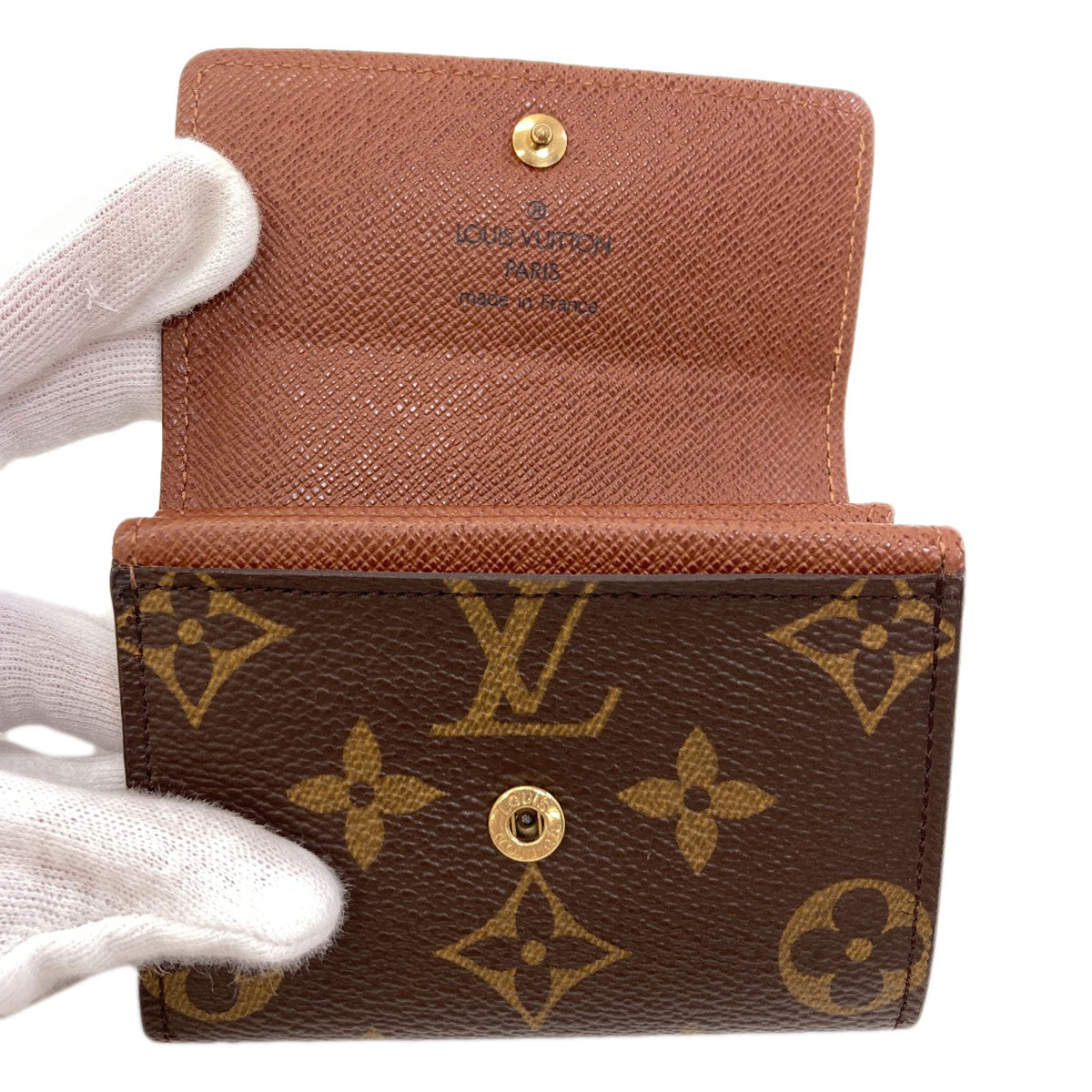 LOUIS VUITTON M61930 Portonet Plat coin purse Monogram canvas Ladies [Used]