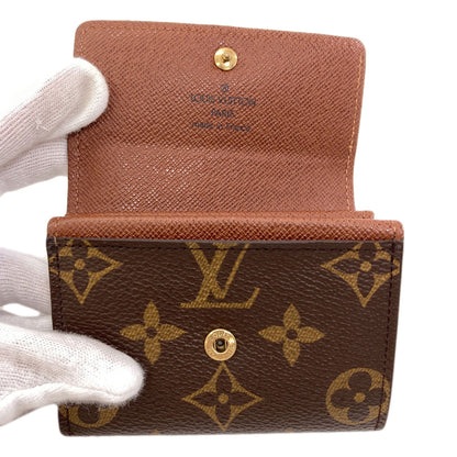 LOUIS VUITTON M61930 Portonet Plat coin purse Monogram canvas Ladies [Used]