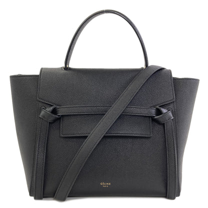 CELINE Micro 2WAY Belt Bag Handbag Calf Ladies [Used]