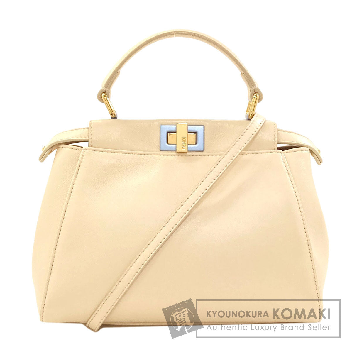 FENDI Peekaboo 2WAY Handbag Calf Ladies [Used]