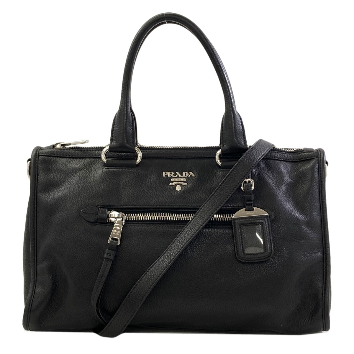 PRADA BL0805 2WAY Tote Bag Calf Ladies [Used]