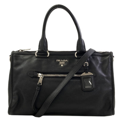 PRADA BL0805 2WAY Tote Bag Calf Ladies [Used]