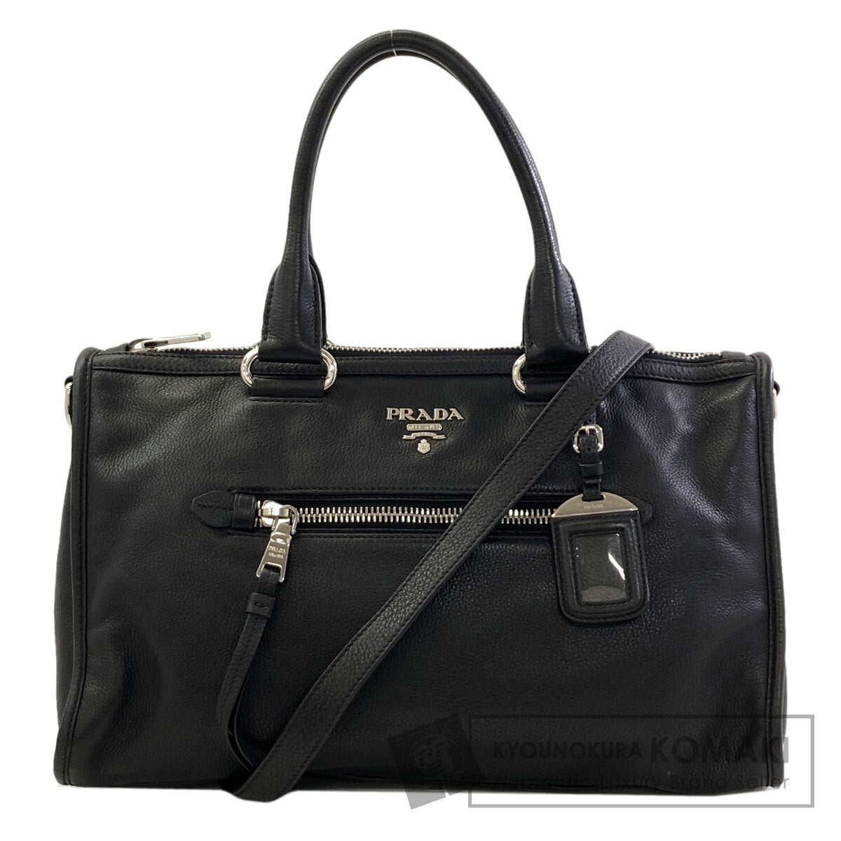 PRADA BL0805 2WAY Tote Bag Calf Ladies [Used]